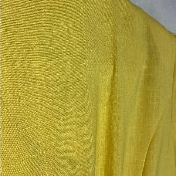 Vintage Union Made Damon Petite Yellow Button Up Career Dress - Picture 13 of 14